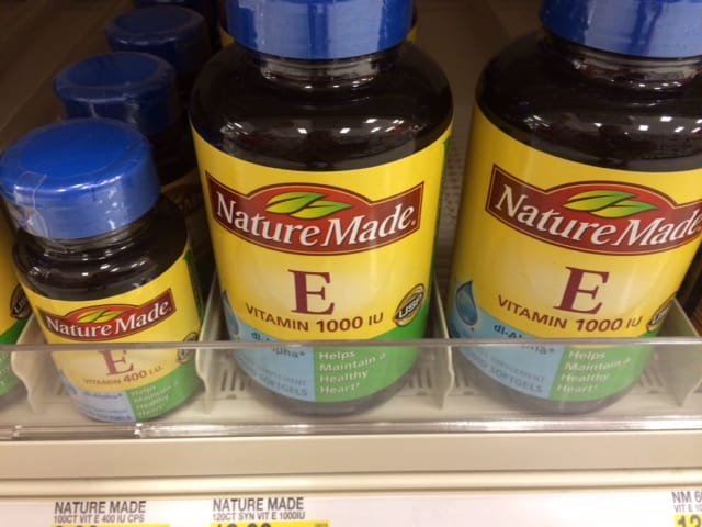 Most people get enough Vitamin E in their diet and don't need these supplements.