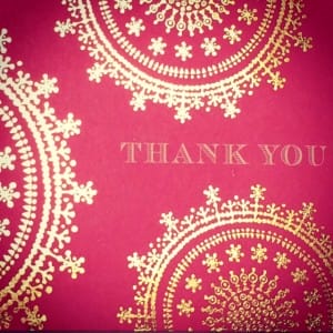 The thank you notes my tween selected.