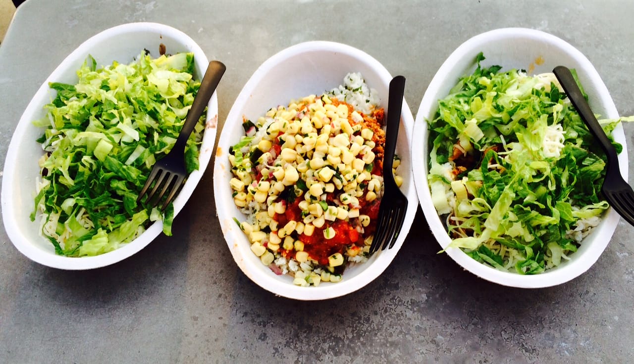 chipotle burrito bowls