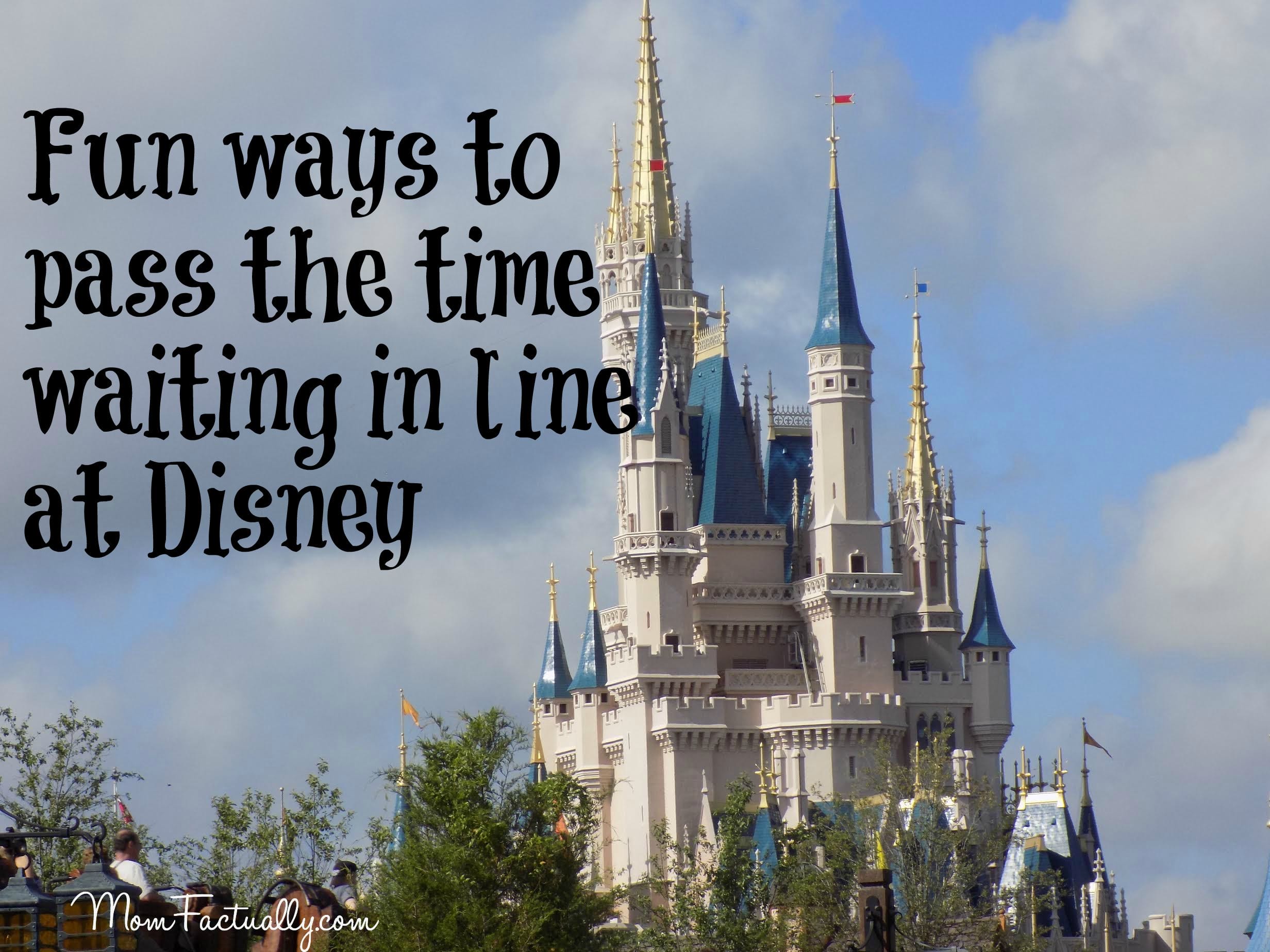Waiting in line at disney