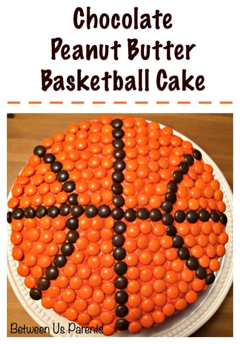 Chocolate Peanut Butter Basketball Cake