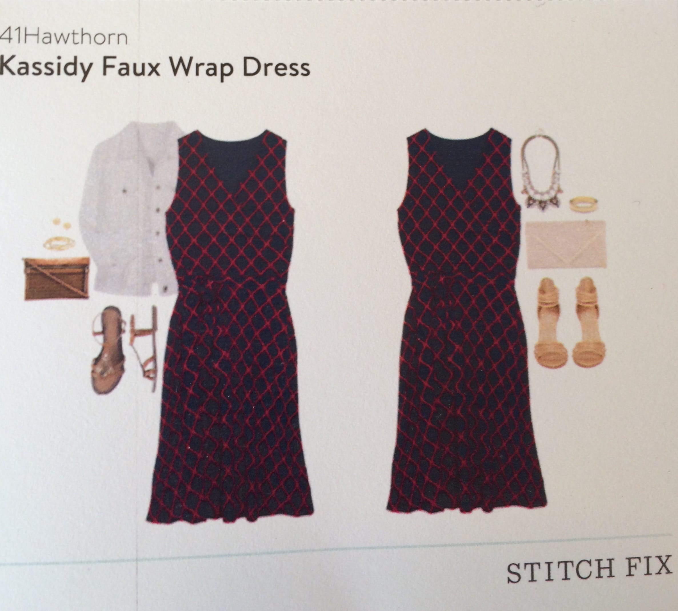 Kassidy Faux Wrap Dress