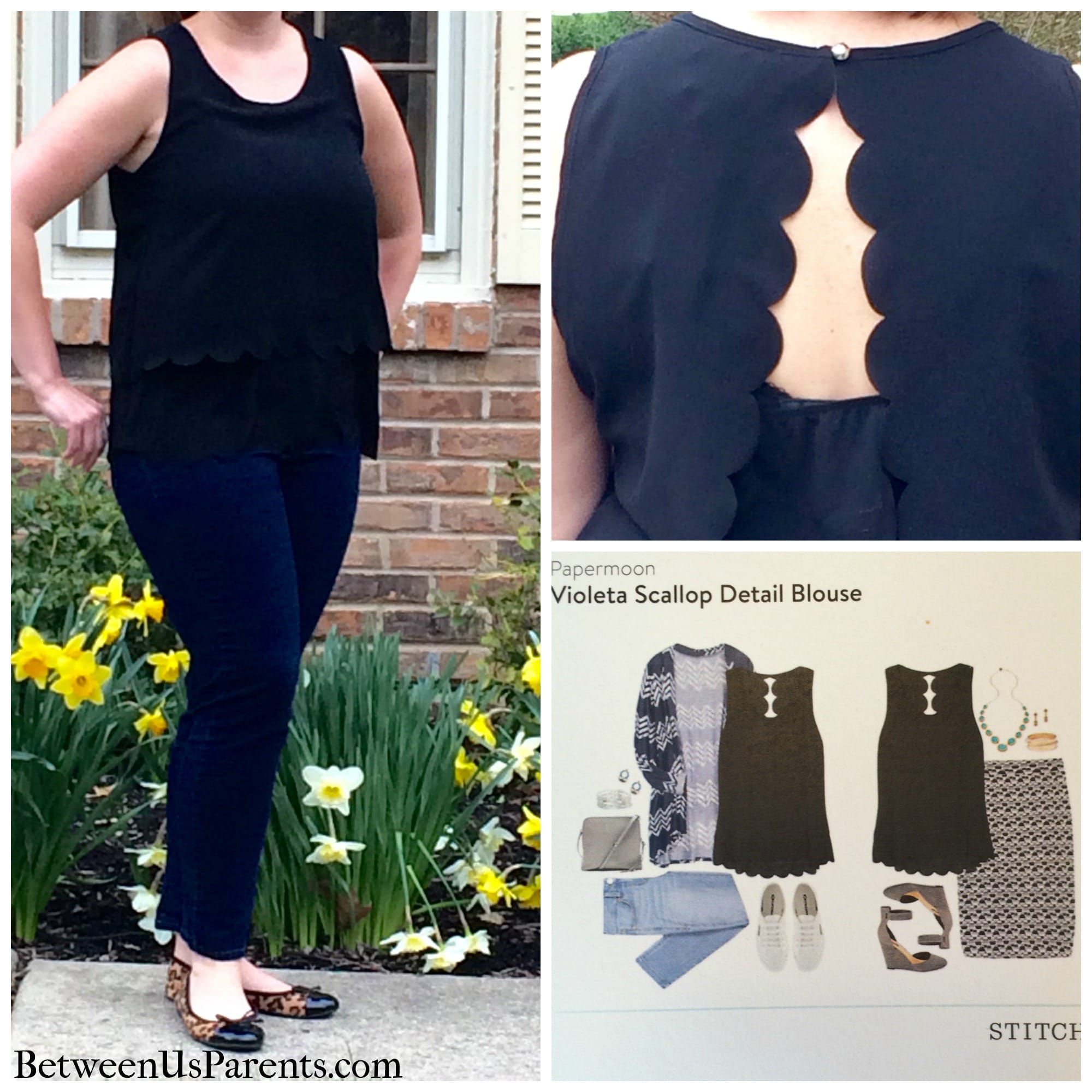 Violeta Scallop Detail Blouse Stitch Fix