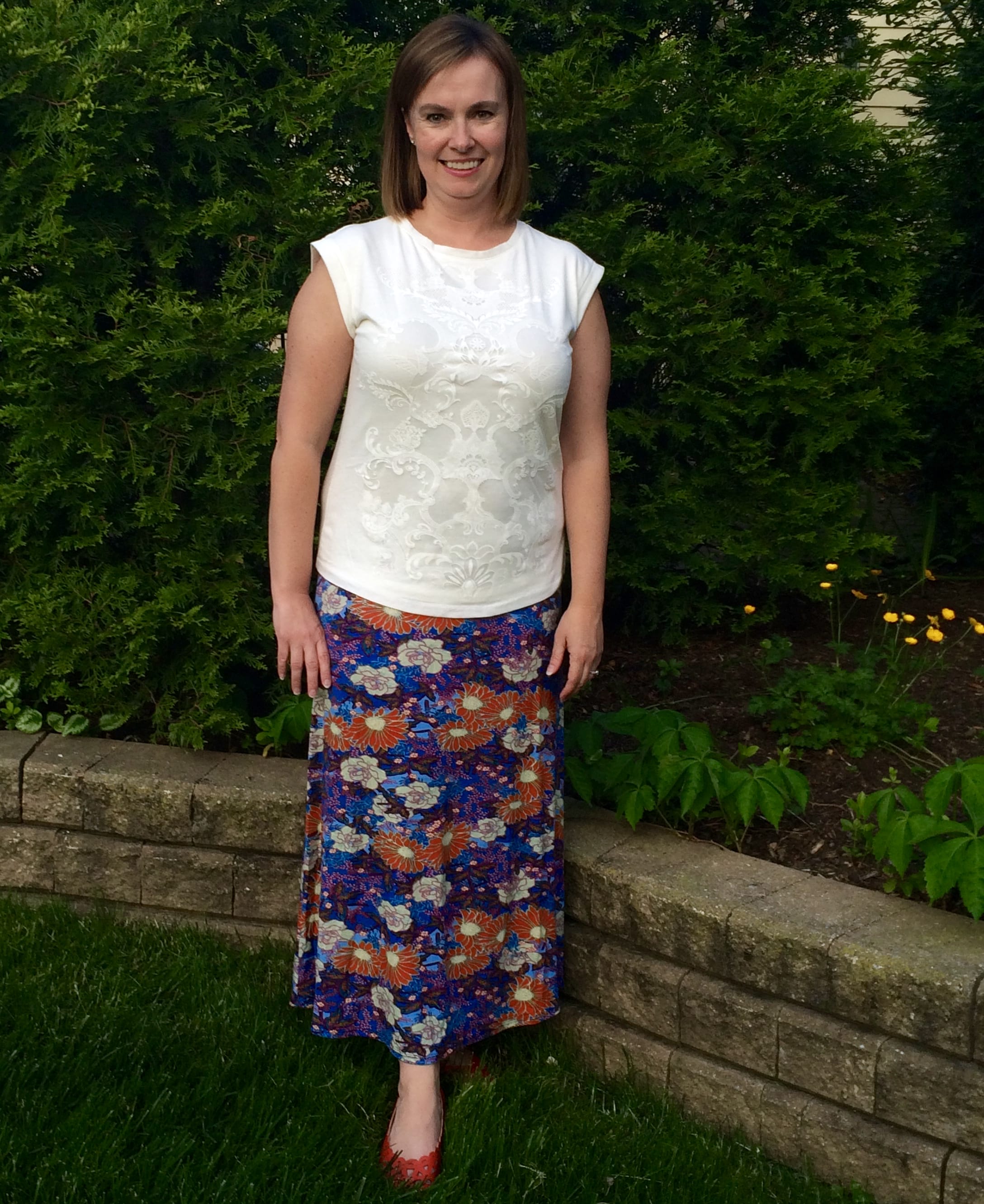 Deanne Printed Maxi Skirt Loveappella