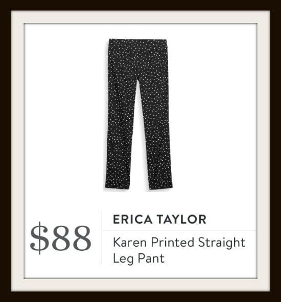 Erica Taylor - Karen Printed Straight Leg Pant from Stitch Fix
